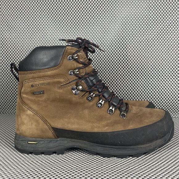 Mountain Warehouse Odyssey Extreme Boots Mens Size 10 Brown Waterproof Hiking - Picture 1 of 16